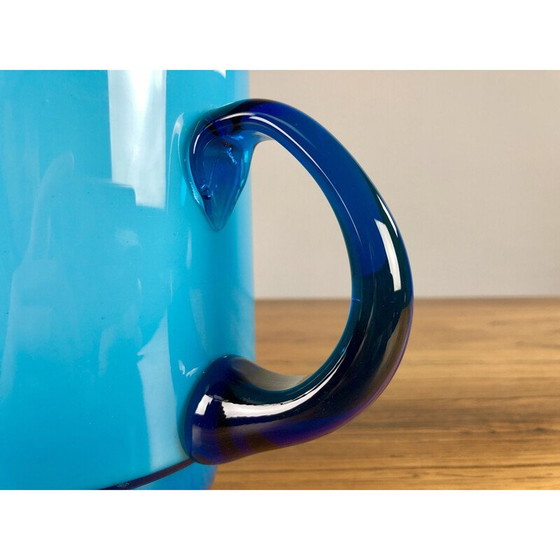 Image 1 of Set of vintage pitcher and bowls in glass by Michael Bang for Holmegaard, 1970s