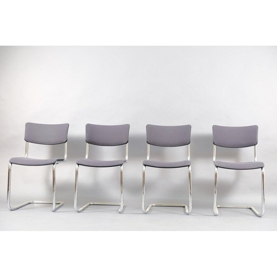 Image 1 of Set of 4 vintage beechwood dining chairs, Germany 1949
