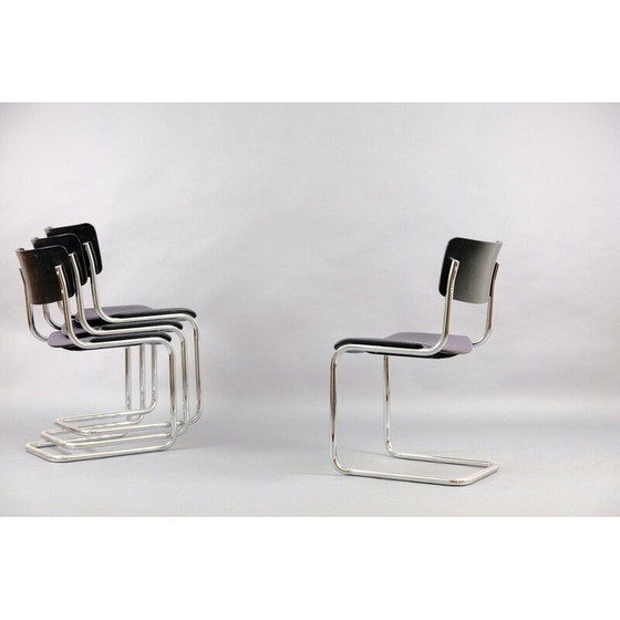 Image 1 of Set of 4 vintage beechwood dining chairs, Germany 1949