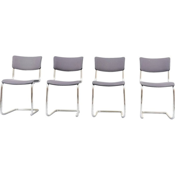 Image 1 of Set of 4 vintage beechwood dining chairs, Germany 1949