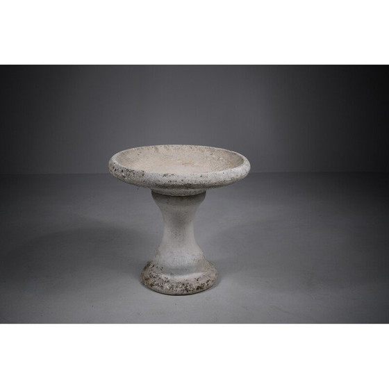 Image 1 of Vintage bird bath in composite stone, 1940s