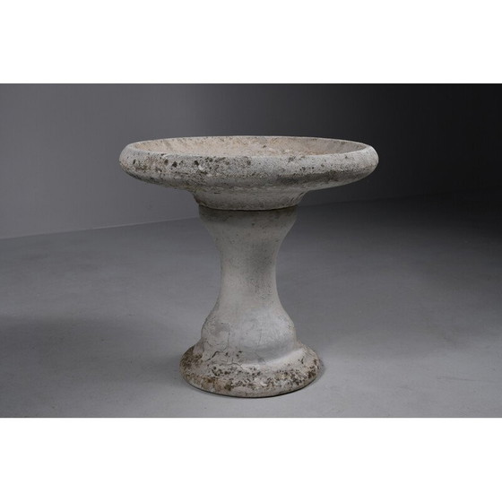 Image 1 of Vintage bird bath in composite stone, 1940s