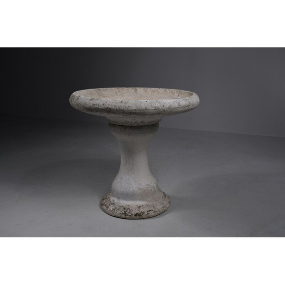Image 1 of Vintage bird bath in composite stone, 1940s