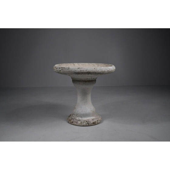 Image 1 of Vintage bird bath in composite stone, 1940s