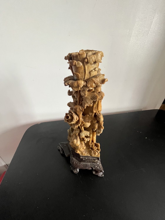 Image 1 of Antique stone candlestick