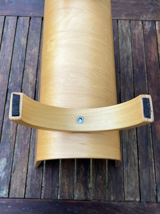 Image 1 of Vintage Birch Bentwood Magazine Rack - Alvar Aalto-style