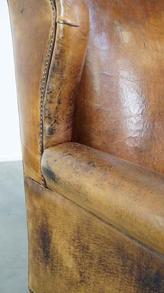 Image 1 of Large Sheep Leather Ear Armchair