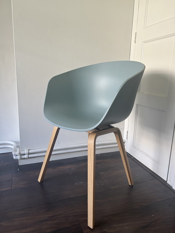 Image 1 of HAY AAC Eco Chair Bois Turquoise