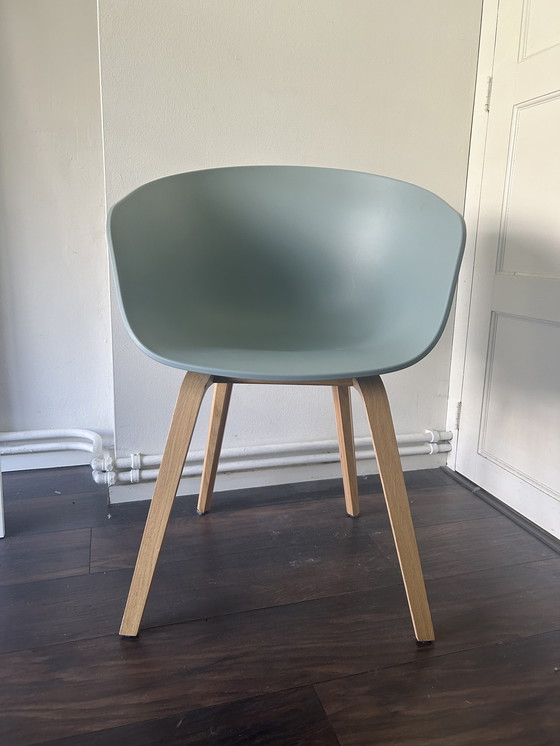 Image 1 of HAY AAC Eco Chair Bois Turquoise