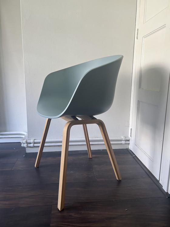 Image 1 of HAY AAC Eco Chair Bois Turquoise