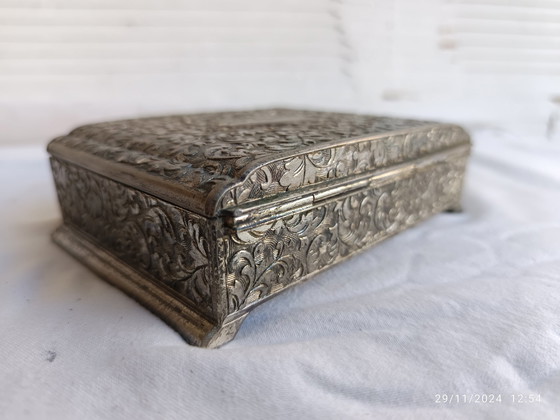 Image 1 of Jewelry Box - Plated Bronze France - Art Nouveau - 1920-1930