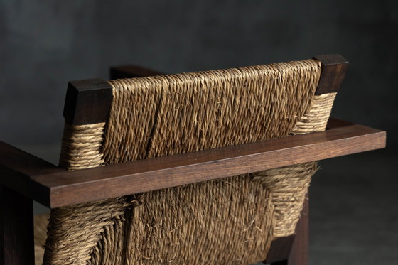 Image 1 of Poltrona rustica modernista vintage, Francia