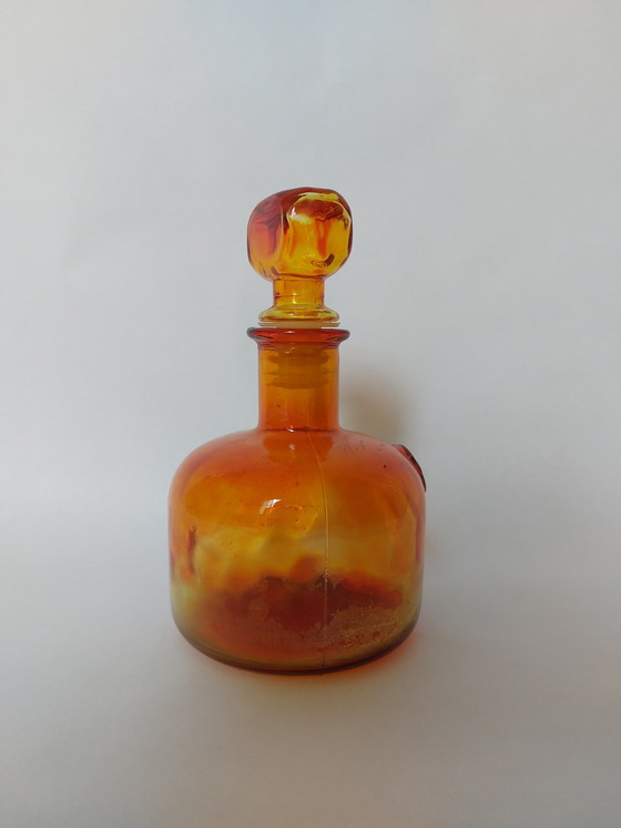 Image 1 of Empoli glass decanter- Italy 1970