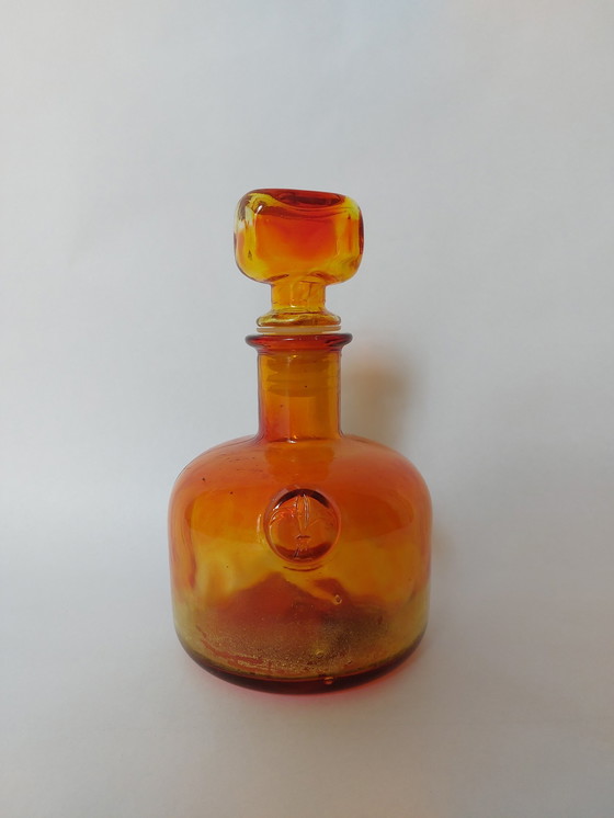 Image 1 of Empoli glass decanter- Italy 1970