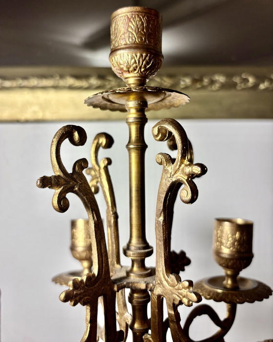Image 1 of Candelabro Napoleón Iii Mármol 
