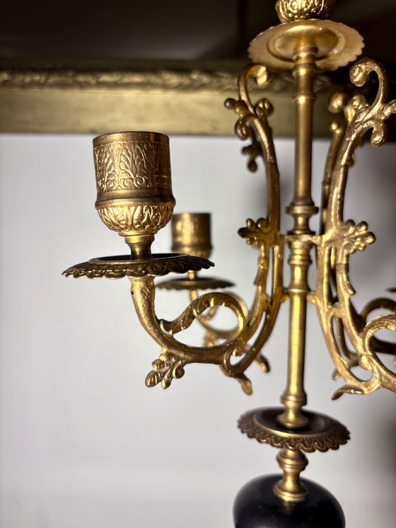 Image 1 of Candelabro Napoleón Iii Mármol 