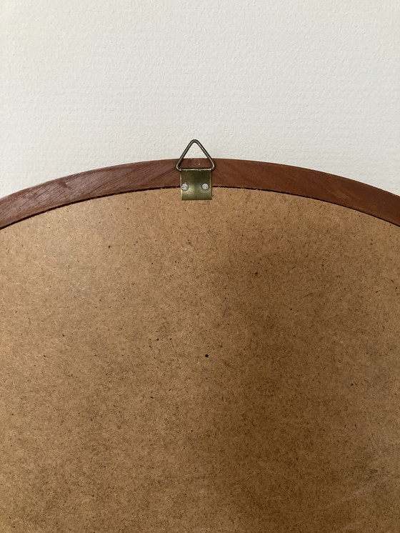 Image 1 of Specchio rotondo danese in teak. Anni '60
