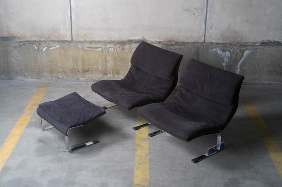 Image 1 of Gianni Offredi - Saporiti Onda armchairs