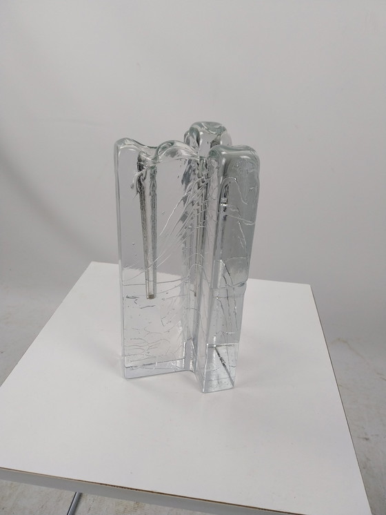 Image 1 of 1x Glass Vase For 2 Flowers