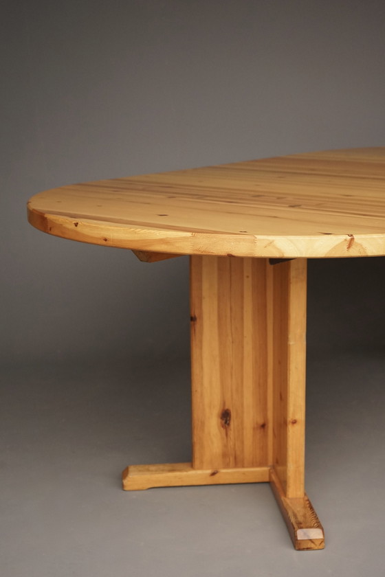 Image 1 of Table de salle à manger extensible en pin danois, 1970