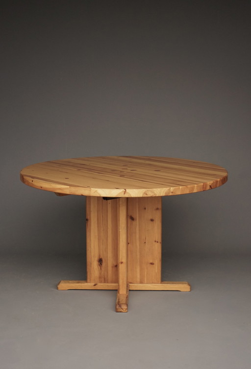 Table de salle à manger extensible en pin danois, 1970