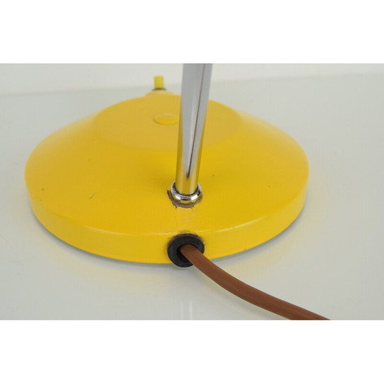 Image 1 of Vintage table lamp in glass, lacquered metal and chrome from Lidokov, Czechoslovakia 1960