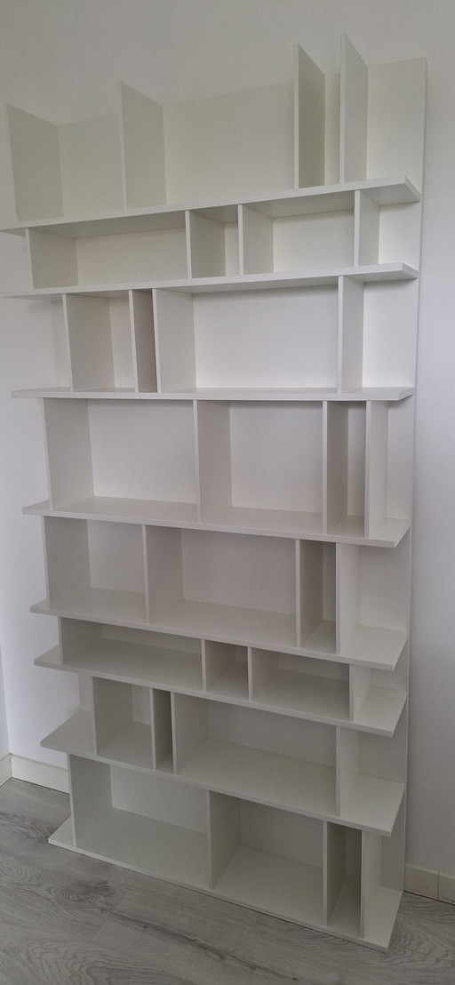 Bo Concept Bookcase Matte White Lacquered Como