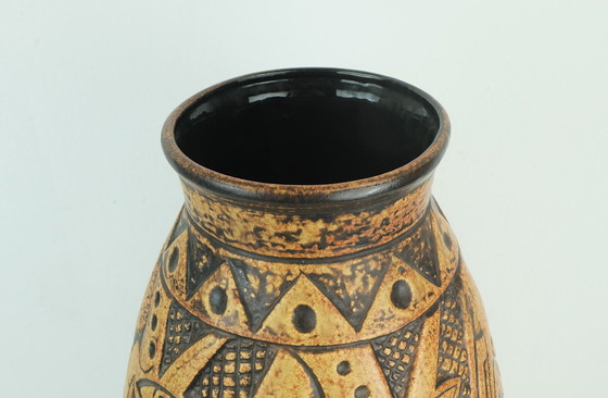 Image 1 of énorme vase de sol du milieu du siècle anubis jasba modèle N 312 11 5