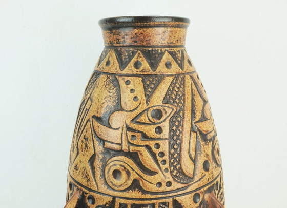 Image 1 of énorme vase de sol du milieu du siècle anubis jasba modèle N 312 11 5