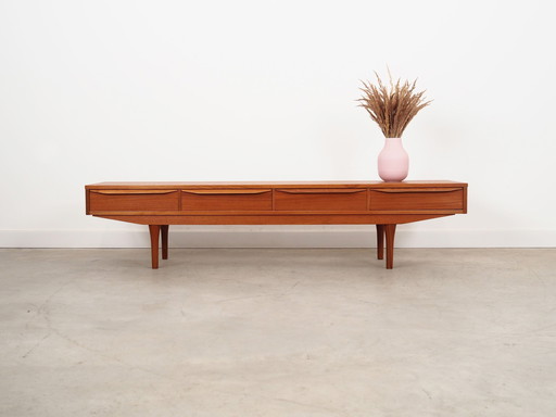 Teak Lowboard, Danish Design, 1970S, Production: Denmark