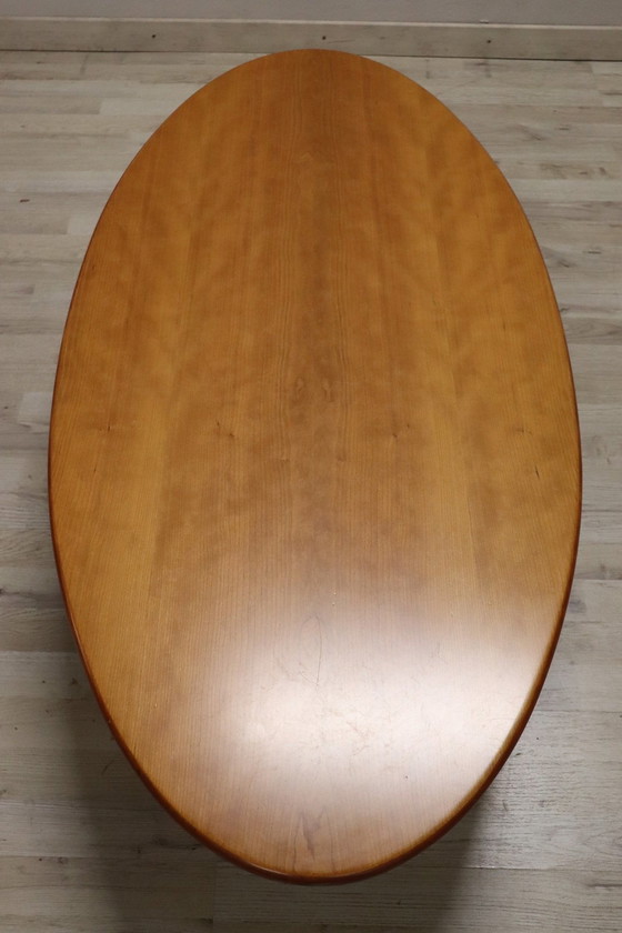 Image 1 of Large Oval Coffee Table By Cassina, 1980S