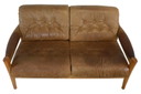 Divano Zehbitz in pelle cognac vintage