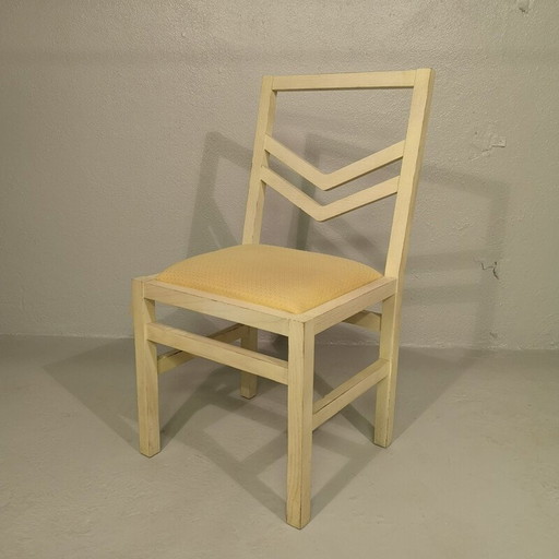 Set of 4 vintage Quilt chairs by WILMOTTE SCDR edition
