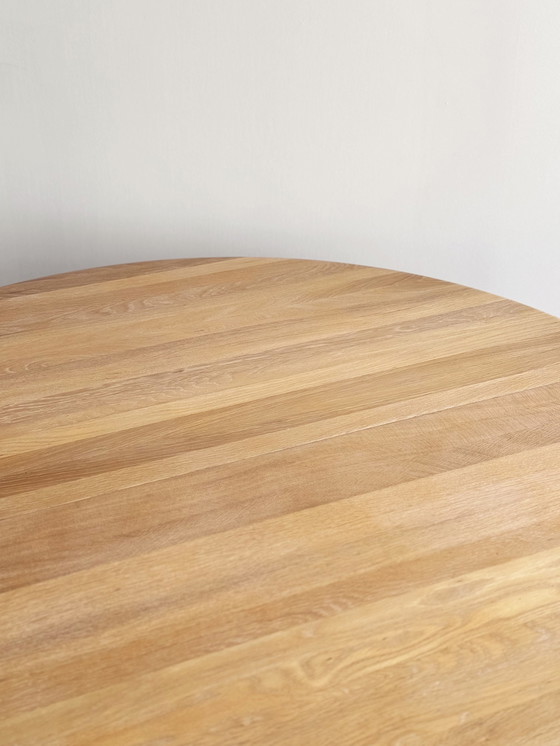 Image 1 of Mid-Century Modern Danish Round Extendable Teak Dining Table from Glostrup, 1960s