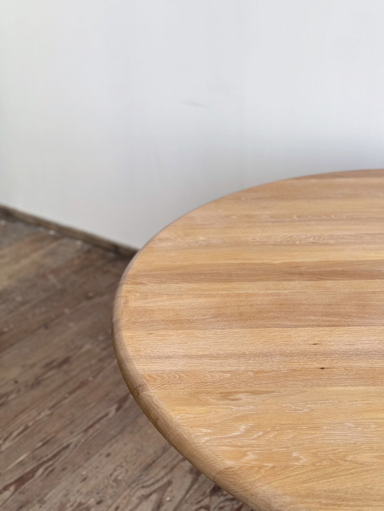 Image 1 of Mid-Century Modern Danish Round Extendable Teak Dining Table from Glostrup, 1960s