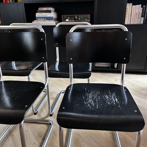 4x Gispen Design Chairs refurbishment