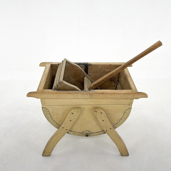 Image 1 of Vintage wooden washing mashine, 1900s