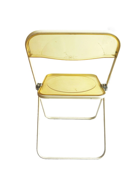 Image 1 of 2x Giancarlo Piretti for Castelli White framed Plia folding chairs