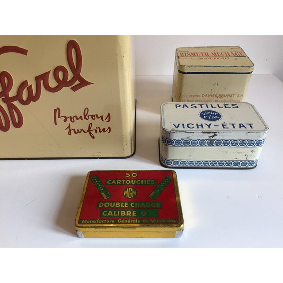 Image 1 of Set of 4 vintage Caffarel metal boxes