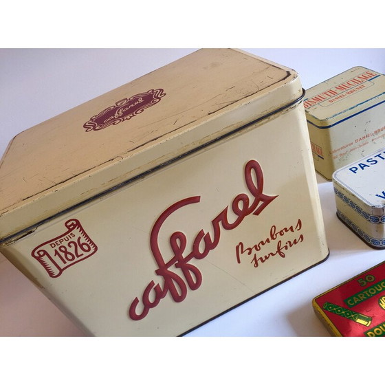 Image 1 of Set of 4 vintage Caffarel metal boxes