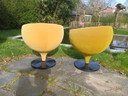 2x Meurop Luna chair
