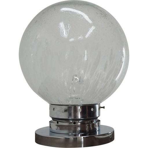 Vintage chrome table lamp, Italy 1960