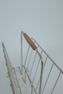 Vintage brass reading rack