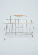 Vintage brass reading rack