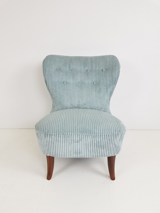 Image 1 of Poltrona da cocktail vintage Artifort Theo Ruth | costola blu 