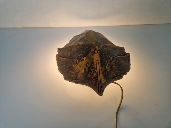 Image 1 of Regency Leaf Shaped Ceramic Wall Lamp