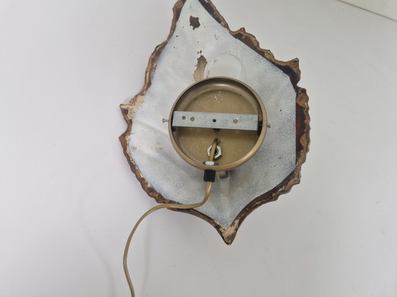 Image 1 of Regency Leaf Shaped Ceramic Wall Lamp