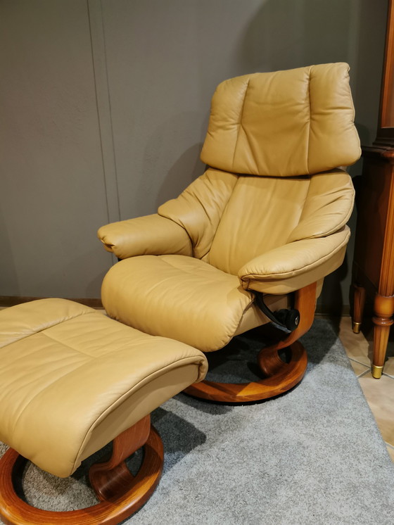 Image 1 of 2x Stressless Mod. Reno relax chairs