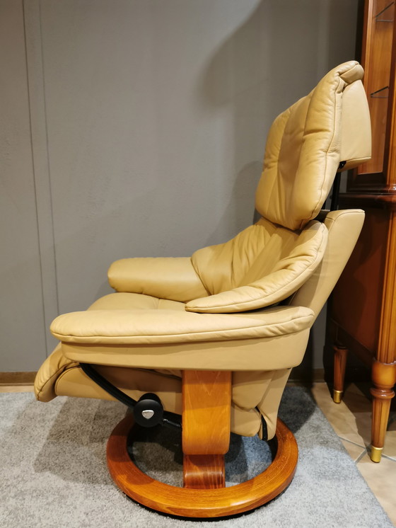 Image 1 of 2x Stressless Mod. Reno relax chairs