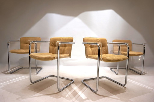 Tecta Plexiglas Dining Chairs Set of 4 by Hans Könecke, 1960